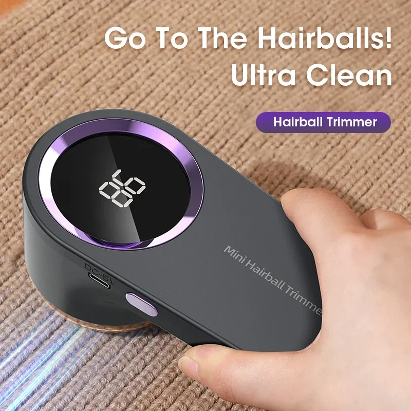 Rechargeable Fabric Shaver with LED Display