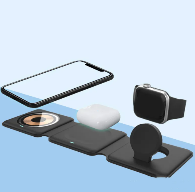 Foldable 3-in-1 Wireless Charging Stand