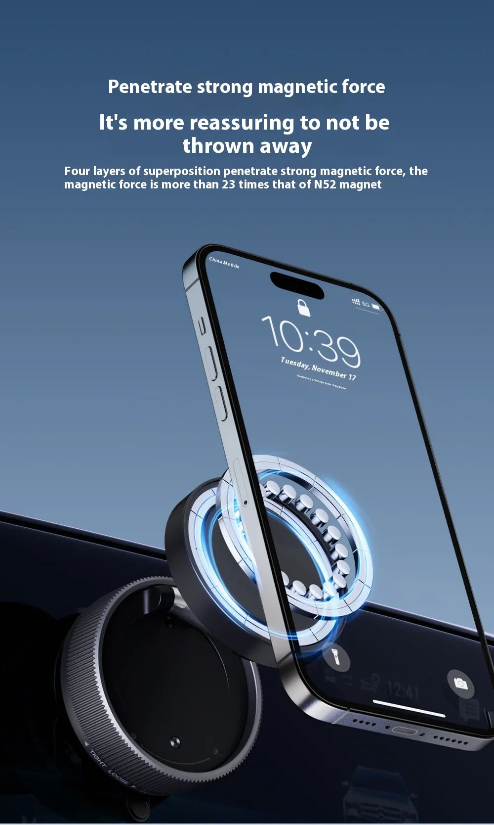 Vacuum Suction Magnetic Phone Mount