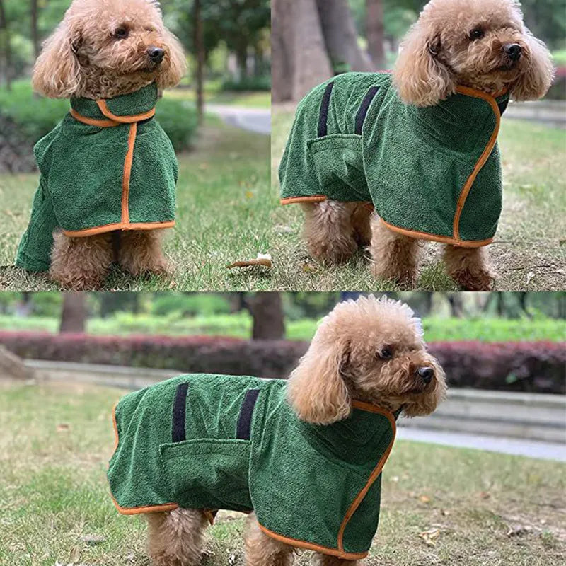 Quick-Dry Pet Bathrobe