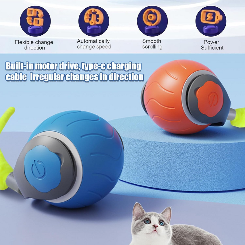 Interactive Rolling Cat Ball