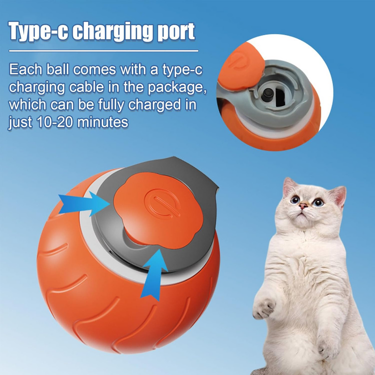 Interactive Rolling Cat Ball
