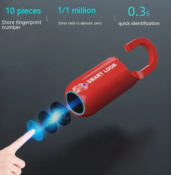 Fingerprint-Lock Charging Bag