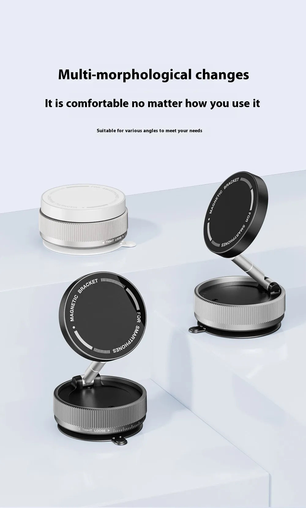 Vacuum Suction Magnetic Phone Mount